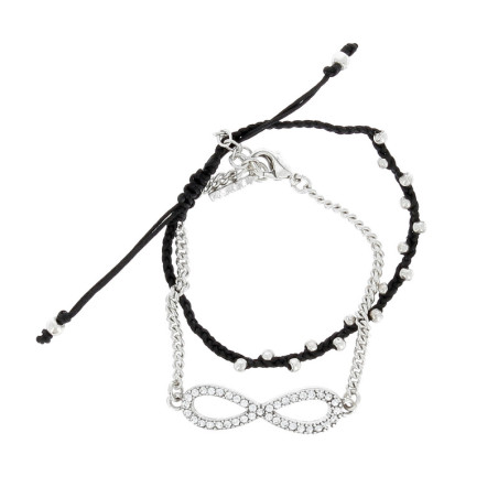 Bracelet Pilgrim 29143-6262 Femme Argent et Noir