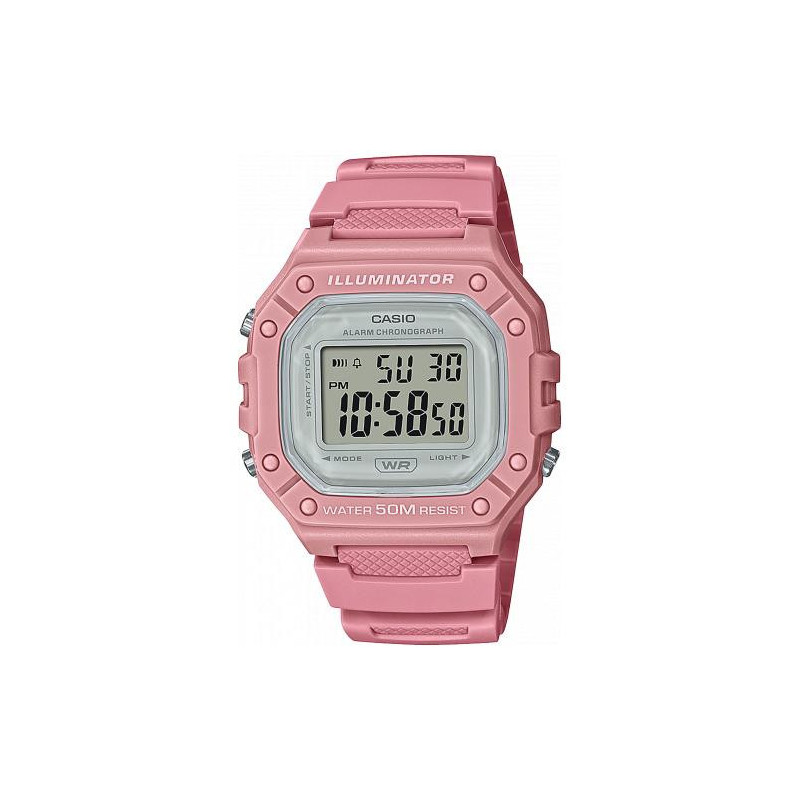 Montre CASIO ILLUMINATOR ROSE W-218HC-4AVEF