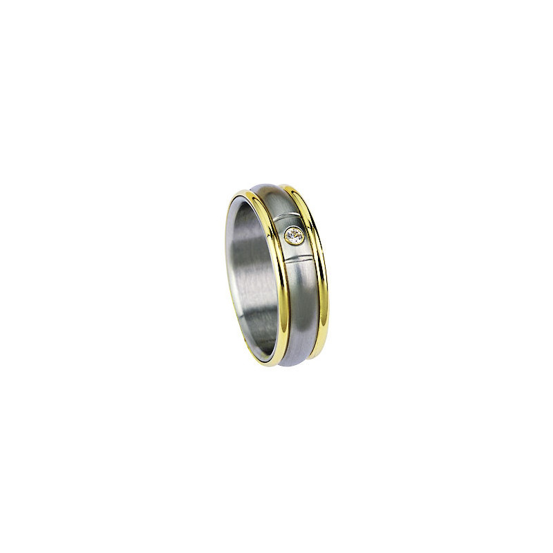 Bague Jourdan Bijoux MB 75 Femme Doré et Argent