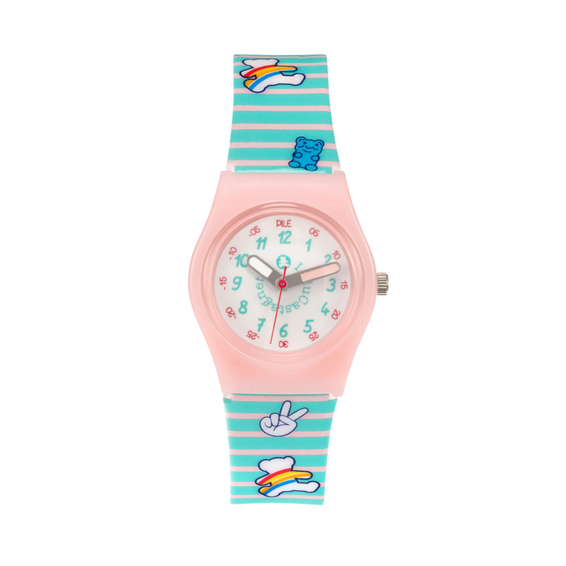 Montre Fille Lulu Castagnette Bleu et Rose G38010