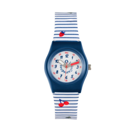 Montre Fille Lulu Castagnette Blanc et Bleu G38008