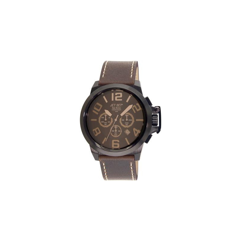 Montre homme cuir marron JET SET SAN RENO J6190B-766